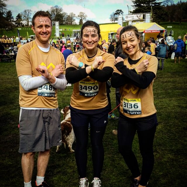 Greystone Team - Wild Mud Run - L to R Simon, Monica, Clare