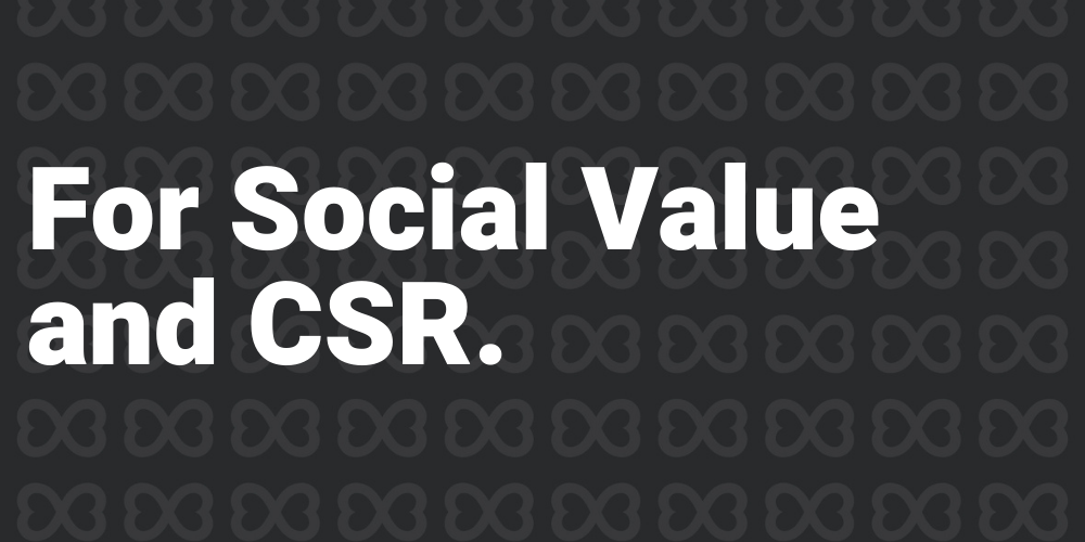 For Social Value and CSR Image