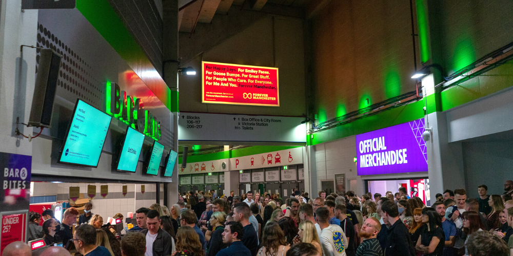 Forever Manchester AO Arena Billboard