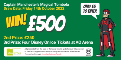 Captain Manchester’s Magical Tombola – Friday 14th October 2022