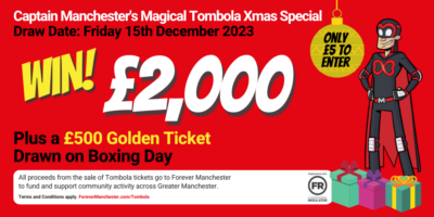 Captain Manchester’s Magical Tombola Christmas Special – Friday 15th December 2023